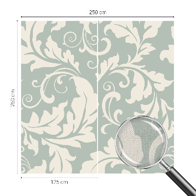 Peel and stick wallpaper mural Decorative leaves