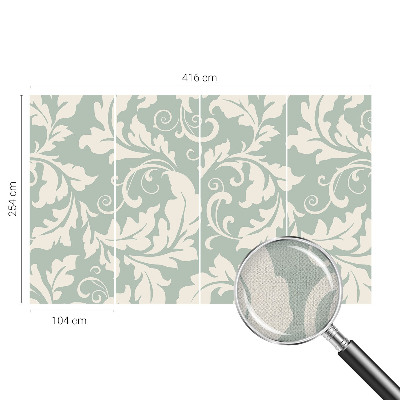 Peel and stick wallpaper mural Decorative leaves