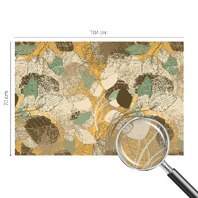 Self-adhesive photo wallpaper with a botanical design
