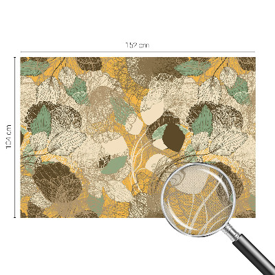 Self-adhesive photo wallpaper with a botanical design