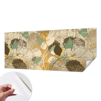 Self-adhesive photo wallpaper with a botanical design