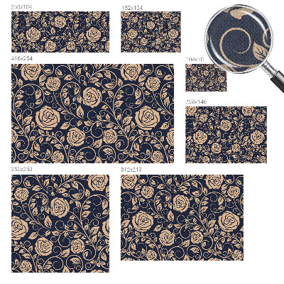 Removable wall mural wallpaper Romantic flowers