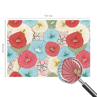 Peel and stick wall mural for bedroom Floral pattern