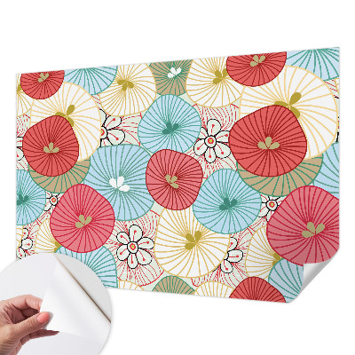 Peel and stick wall mural for bedroom Floral pattern