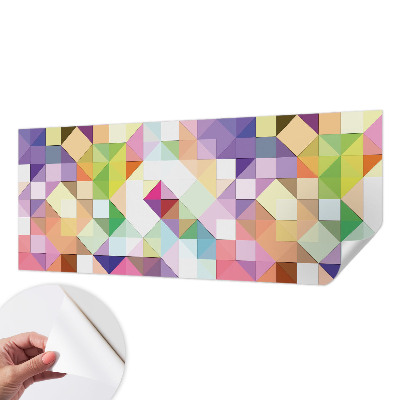 Peel and stick wall mural for kids' room Colorful shapes