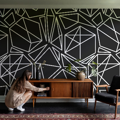 3D photo wallpaper mural with a modern abstract design