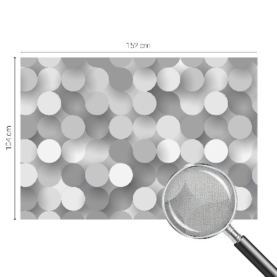 Baby room wall mural in gray with a circle pattern