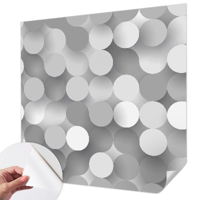 Baby room wall mural Gray circles