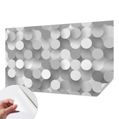 Baby room wall mural Gray circles