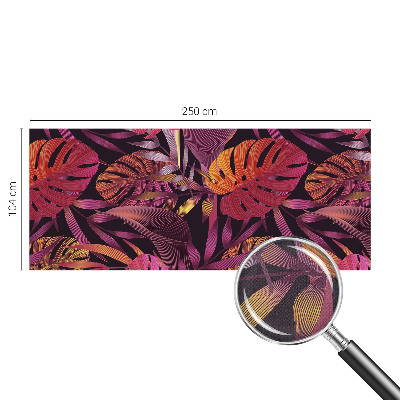 Children's wall mural Exotic leaves