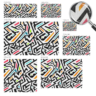 Peel and stick wall mural Abstract mosaic
