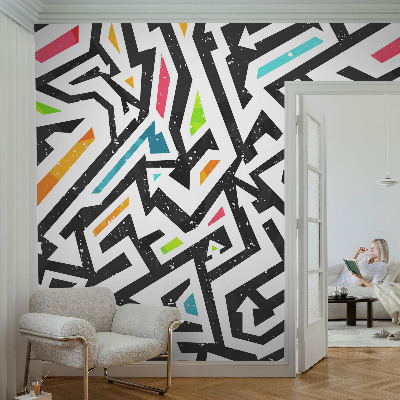 Peel and stick wall mural Abstract mosaic