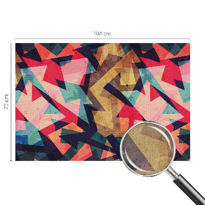 Removable wall mural wallpaper with a colorful pattern