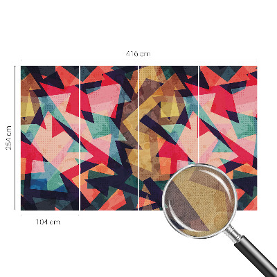 Removable wall mural wallpaper Colorful pattern
