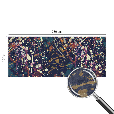 Removable wall mural with a colorful abstract design