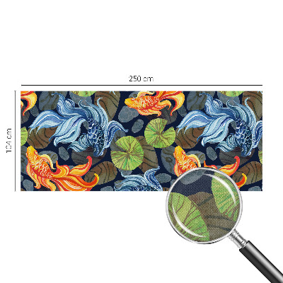 Peel and stick wall mural for bedroom Fish patterns