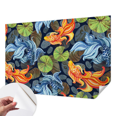 Peel and stick wall mural for bedroom Fish patterns