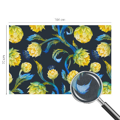 Peel and stick wall mural for kids' room with a plant virtuoso design