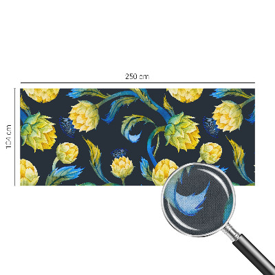 Peel and stick wall mural for kids' room with a plant virtuoso design