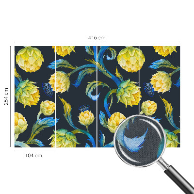 Peel and stick wall mural for kids' room Plant virtuoso