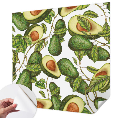 3D photo wallpaper mural Avocado pattern