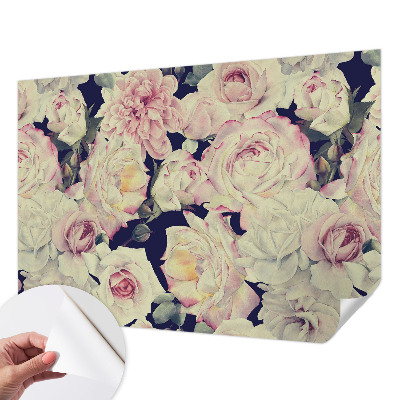 Baby room wall mural Flower bouquet