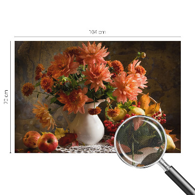 Peel and stick wall mural with an autumn composition