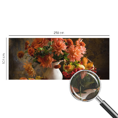 Peel and stick wall mural with an autumn composition