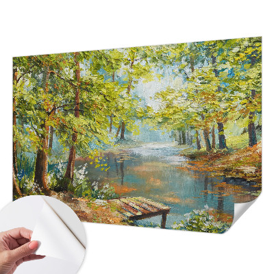 Peel and stick wallpaper mural Idyllic lake