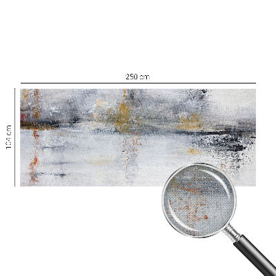 Self-adhesive wall mural with a harmonious abstract design