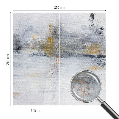 Self-adhesive wall mural with a harmonious abstract design