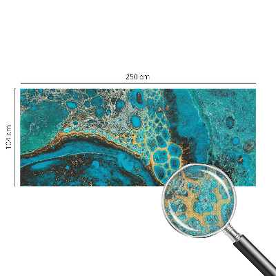 Stick-on wall mural with an abstract structural design