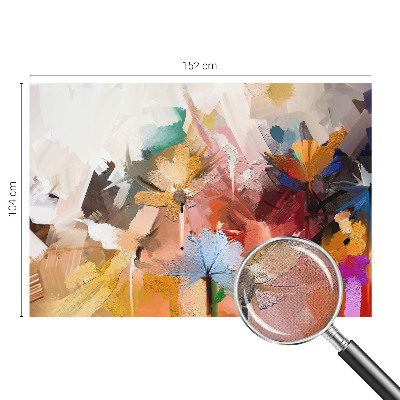 Removable wall mural wallpaper Floral abstract