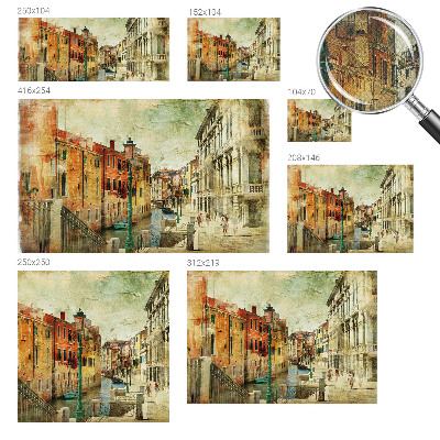 Peel and stick wall mural for living room with an urban impression design