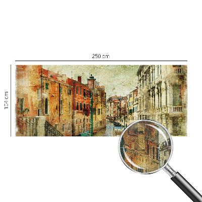 Peel and stick wall mural for living room with an urban impression design