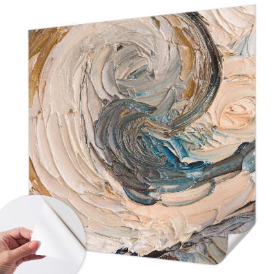 Peel and stick wall mural for kids' room Colorful swirls