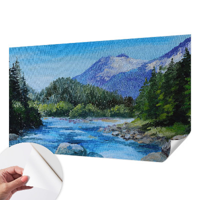 3D photo wallpaper mural Mountain scenery
