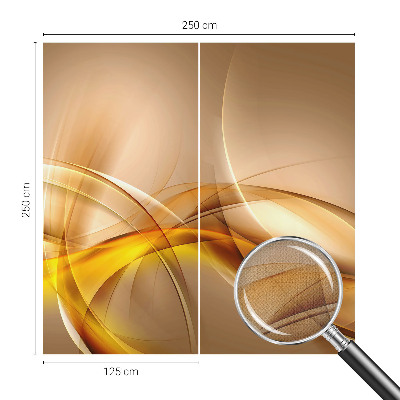 Peel and stick wall mural for bedroom with a gentle linear pattern