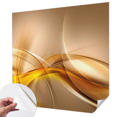 Peel and stick wall mural for bedroom with a gentle linear pattern