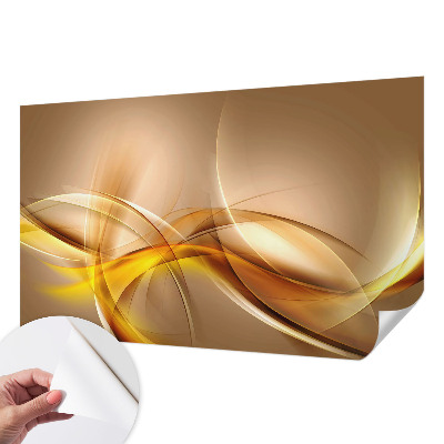Peel and stick wall mural for bedroom with a gentle linear pattern