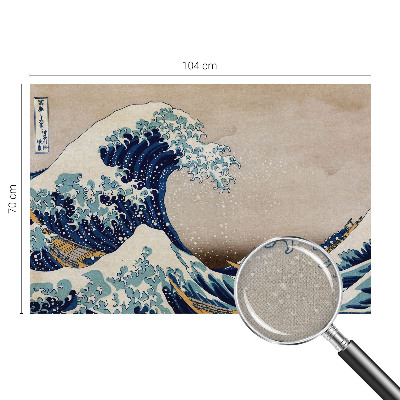 3D photo wallpaper mural featuring a dramatic breaking wave design