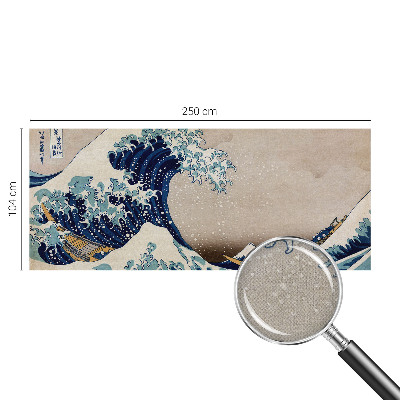 3D photo wallpaper mural featuring a dramatic breaking wave design