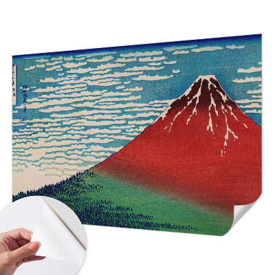 Peel and stick wall mural Red Mountain