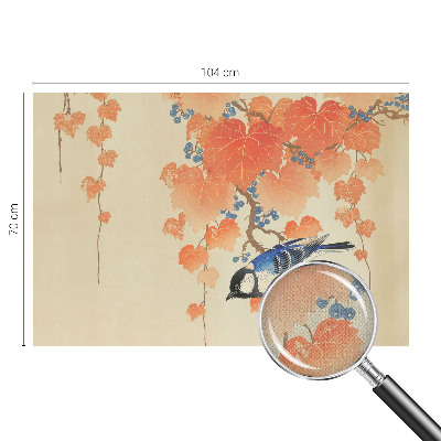 Peel and stick wallpaper mural with the Wine Harmony design