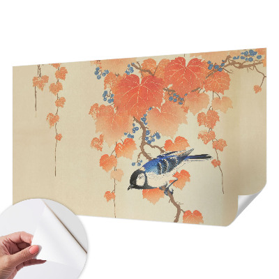 Peel and stick wallpaper mural with the Wine Harmony design