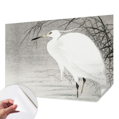 Stick-on wall mural featuring a water landscape