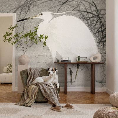 Stick-on wall mural featuring a water landscape
