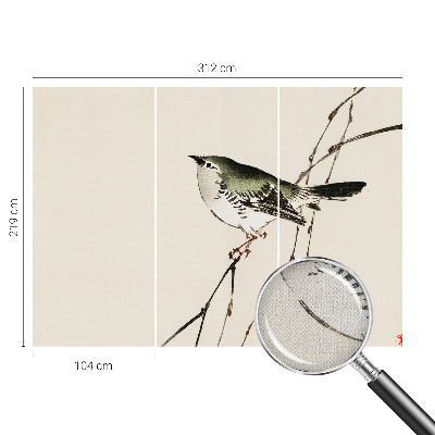 Self-adhesive wall mural Harmonious bird