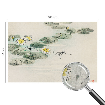 Removable wall mural with a calm water design