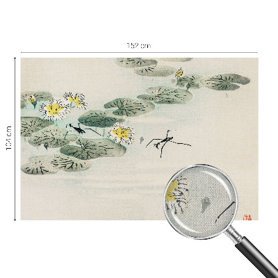 Removable wall mural with a calm water design